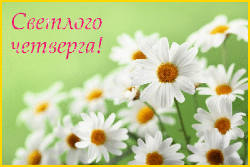 Картинки со Светлым четвергом (9 открыток). Светлый четверг: гифки и мерцающие открытки
