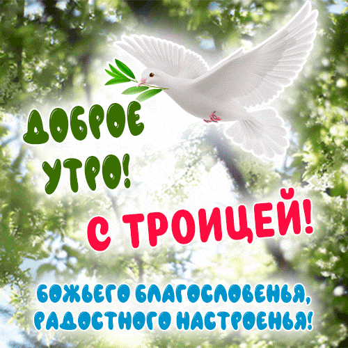 Картинки с Троицей (135 открыток). День Святой Троицы: гифки с добрым утром