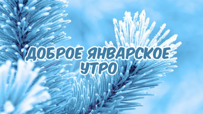 Красивые картинки "Доброе январское утро". Красивые картинки с Добрым январским утром