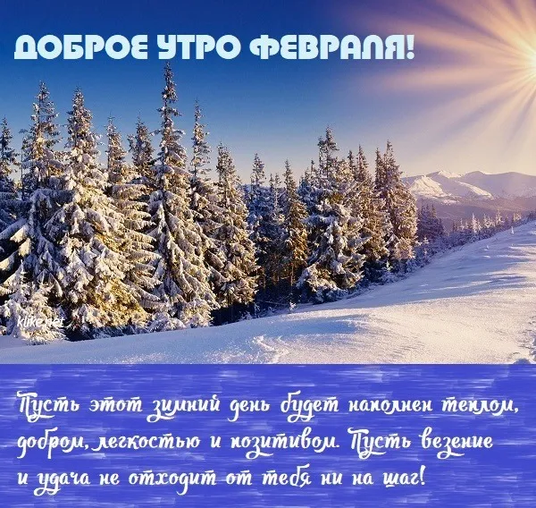 Красивые картинки "Доброе утро февраля". Красивые картинки с Добрым утром февраля