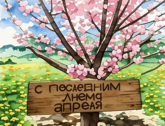 Картинки с Последним днем апреля (40 открыток). Красивые и прикольные картинки с последним днем апреля