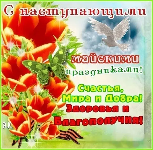 Картинки с наступающими майскими праздниками (20 открыток). Красивые и прикольные картинки с наступающими майскими праздниками