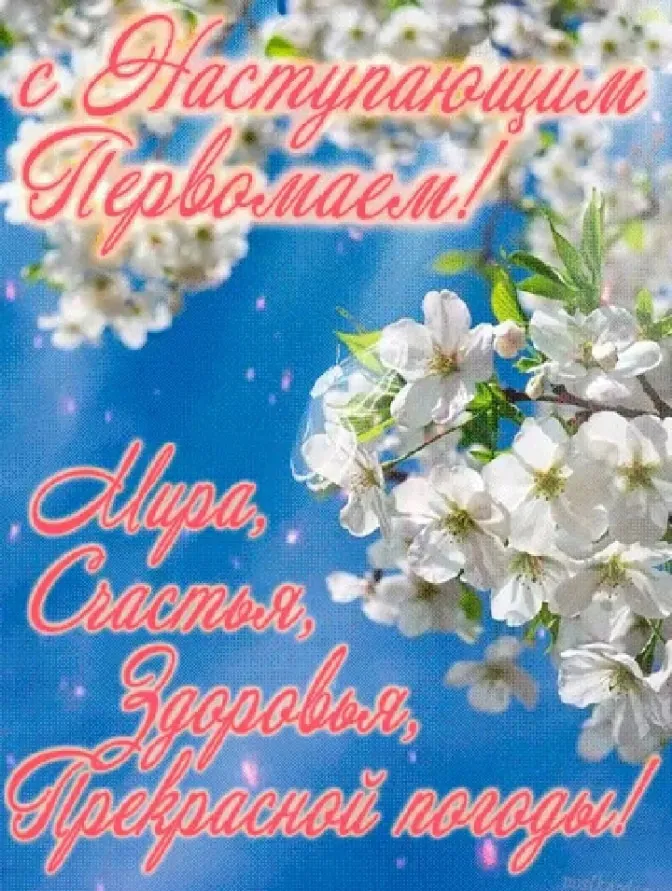 Картинки с наступающим 1 мая (25 открыток). Красивые картинки с наступающим 1 мая