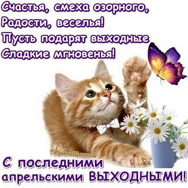Картинки с Последним днем апреля (40 открыток). Красивые и прикольные картинки с последним днем апреля