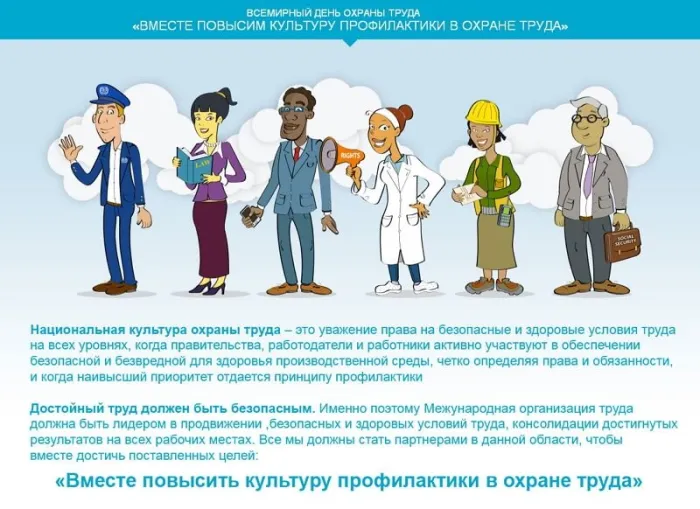 Картинки со Всемирным днем охраны труда (60 открыток). Красивые картинки с Днем охраны труда