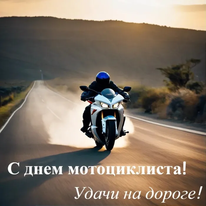 Картинки с Днем мотоциклиста (35 открыток). Красивые открытки с Днем мотоциклиста