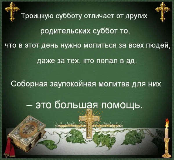 Картинки с Троицкой родительской субботой (105 открыток). Картинки на Троицкую родительскую субботу