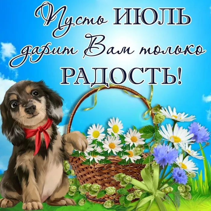 Картинки с первым днем июля (95 открыток). Красивые картинки с первым днем июля