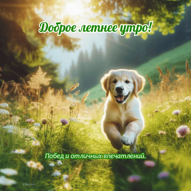 Картинки с Добрым утром лета (230 открыток). Красивые и позитивные картинки Доброе летнее утро