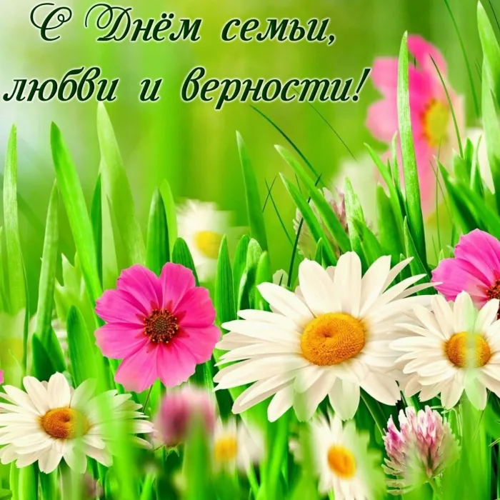 Картинки с Днем семьи, любви и верности (130 открыток). Красивые картинки на День семьи, любви и верности