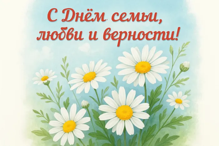 Картинки с Днем семьи, любви и верности (130 открыток). Красивые картинки на День семьи, любви и верности