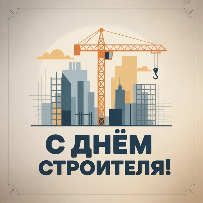 Картинки с Днем строителя (110 открыток). Новые открытки на День строителя