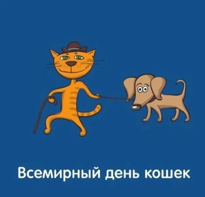 Картинки со Всемирным днем кошек (50 открыток). Красивые картинки со Всемирным днем кошек