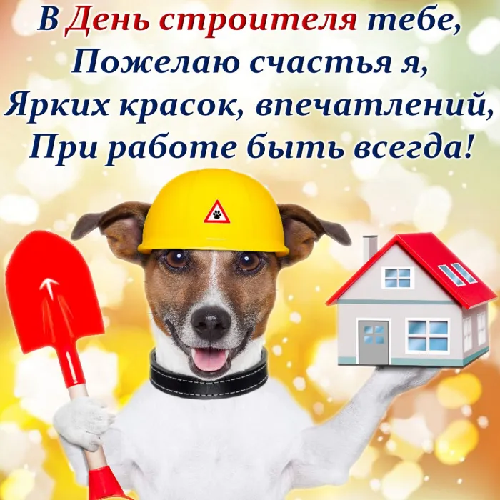 Картинки с Днем строителя (110 открыток). Красивые и прикольные картинки с Днем строителя