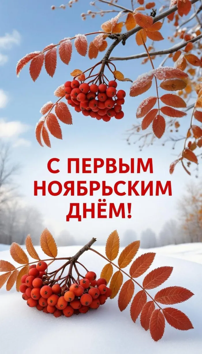 Картинки с первым днем ноября (100 открыток). Позитивные картинки с первым ноябрьским днем