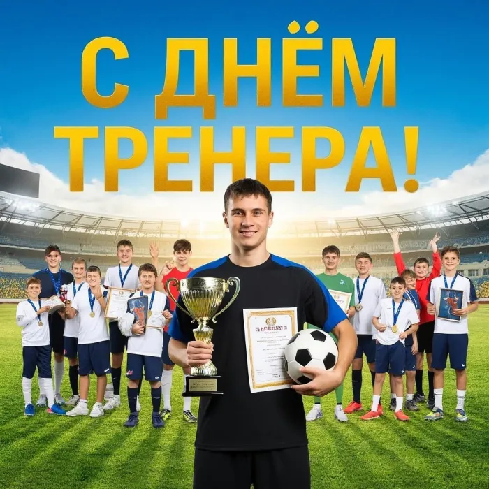 Открытки с Днем тренера (235 картинок с поздравлениями). Новые открытки с Днем тренера