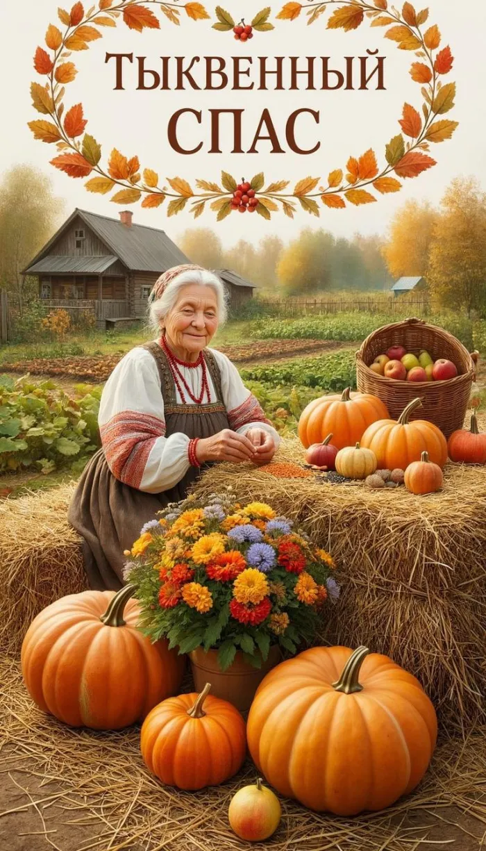 Открытки с Тыквенным Спасом (50 картинок с поздравлениями). Новые открытки с Тыквенным Спасом