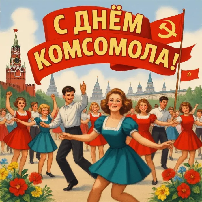 Картинки с Днем комсомола (70 открыток). Новые открытки на День комсомола