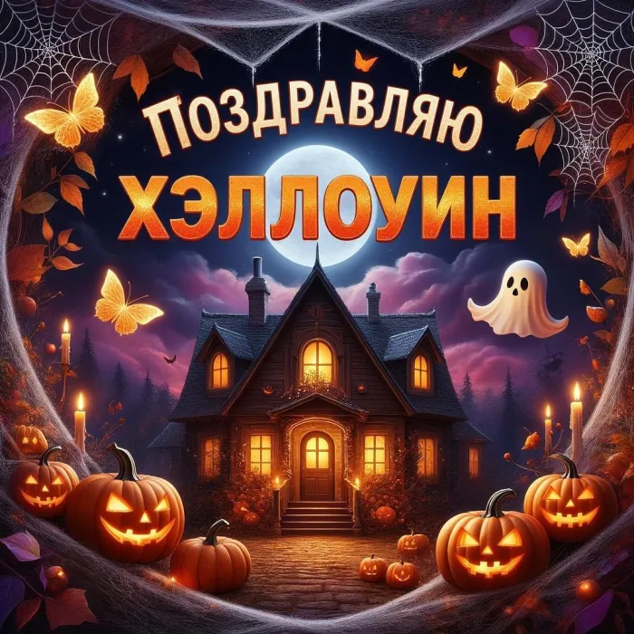 Открытки с Хэллоуином (230 картинок с поздравлениями). Новые открытки с Хэллоуином