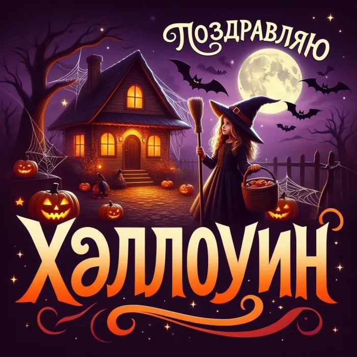 Открытки с Хэллоуином (230 картинок с поздравлениями). Новые открытки с Хэллоуином