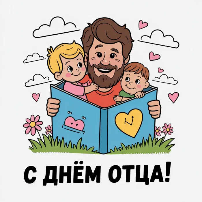 Картинки с Днем отца (165 открыток). Новые картинки с Днем отца