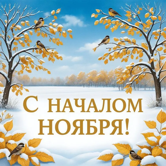 Картинки с первым днем ноября (100 открыток). Оригинальные картинки с началом ноября