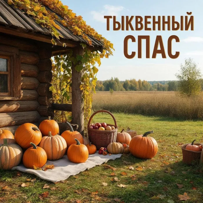 Открытки с Тыквенным Спасом (50 картинок с поздравлениями). Новые открытки с Тыквенным Спасом