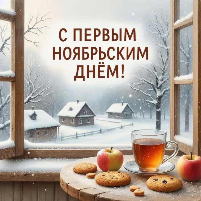 Картинки с первым днем ноября (100 открыток). Позитивные картинки с первым ноябрьским днем