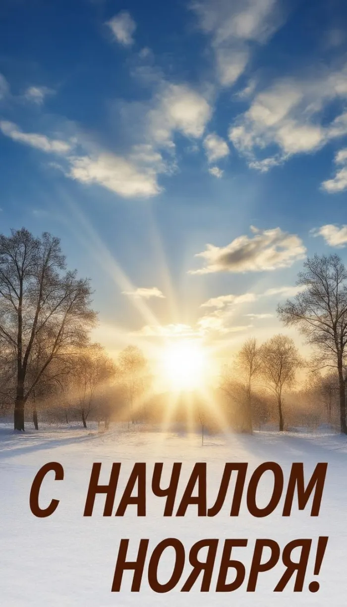 Картинки с первым днем ноября (100 открыток). Оригинальные картинки с началом ноября