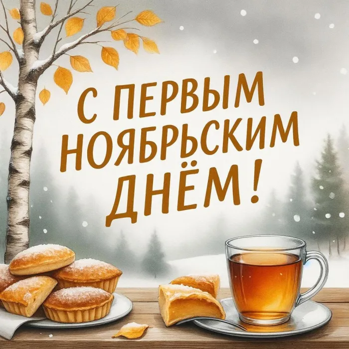 Картинки с первым днем ноября (100 открыток). Позитивные картинки с первым ноябрьским днем