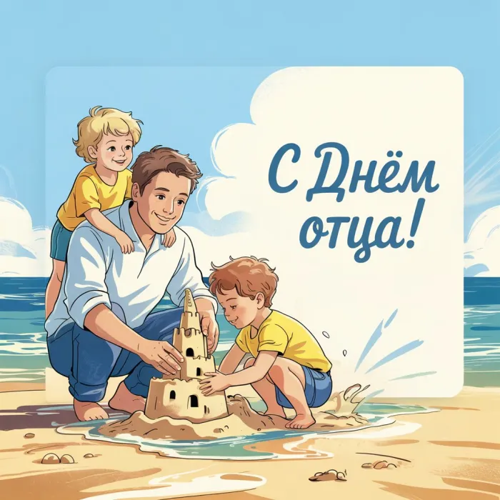Картинки с Днем отца (165 открыток). Новые картинки с Днем отца