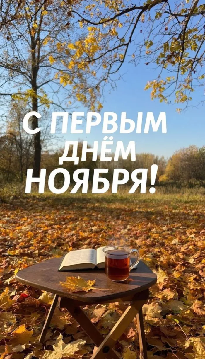Картинки с первым днем ноября (100 открыток). Красивые открытки с первым днем ноября