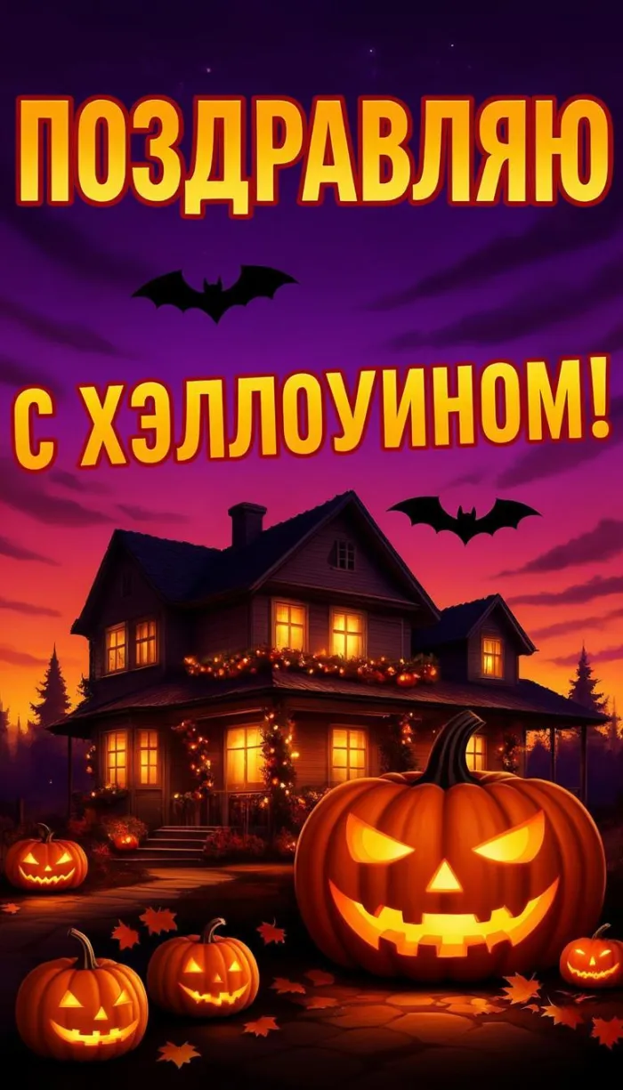 Открытки с Хэллоуином (230 картинок с поздравлениями). Новые открытки с Хэллоуином