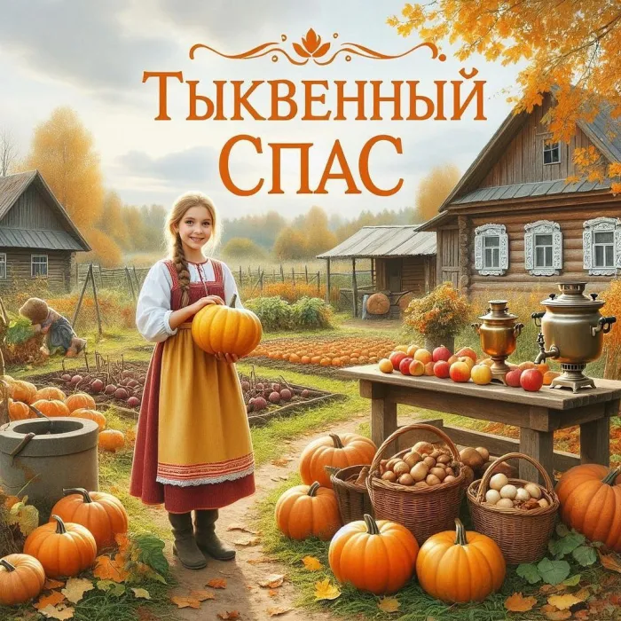 Открытки с Тыквенным Спасом (50 картинок с поздравлениями). Новые открытки с Тыквенным Спасом
