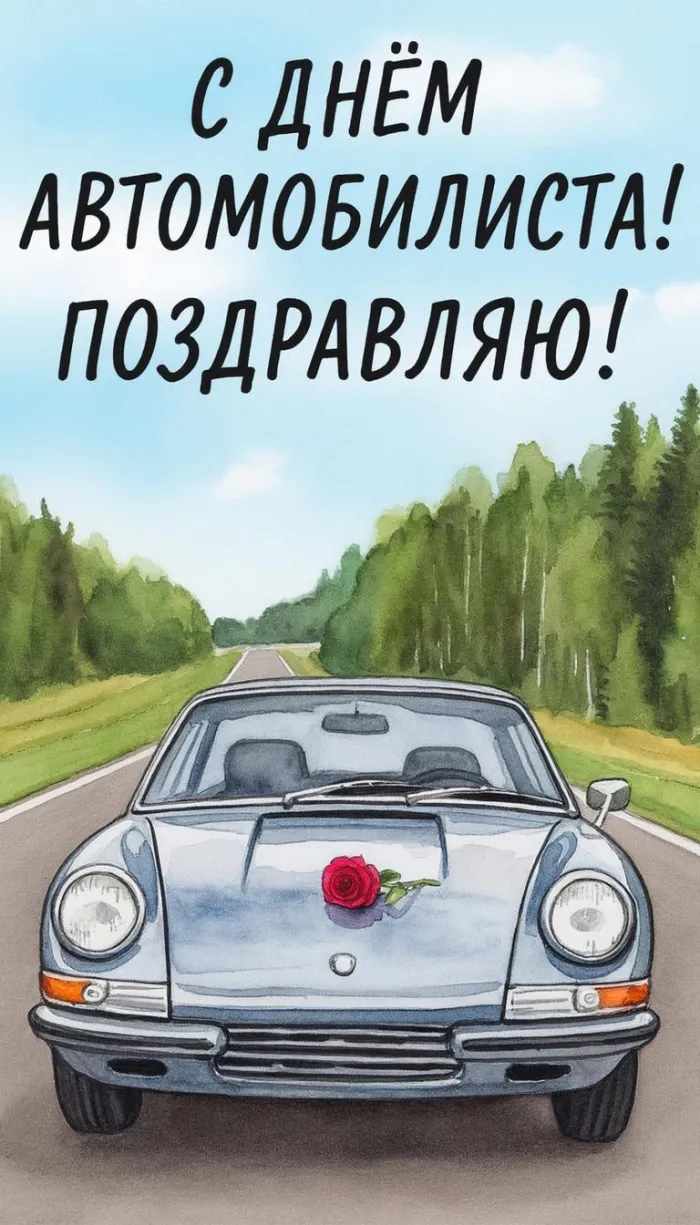 Картинки с Днем автомобилиста (340 открыток). Новые открытки с Днём автомобилиста
