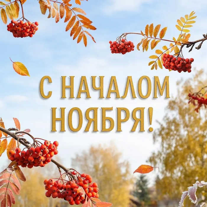 Картинки с первым днем ноября (100 открыток). Оригинальные картинки с началом ноября