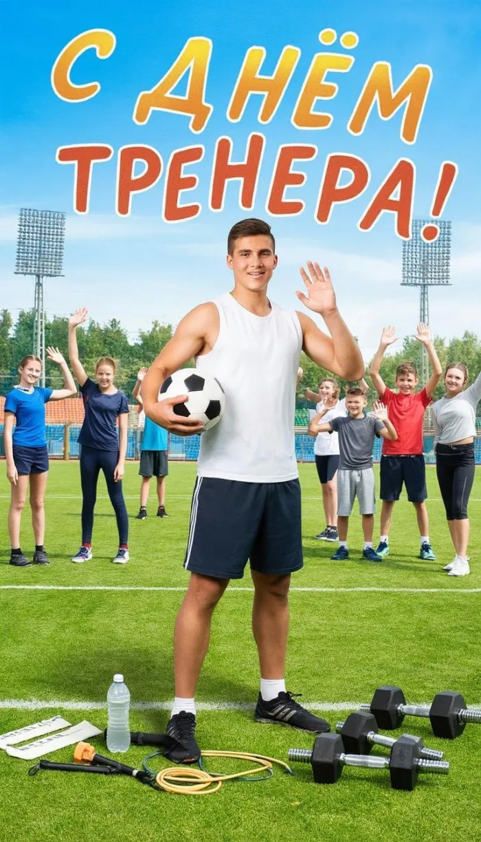 Открытки с Днем тренера (235 картинок с поздравлениями). Новые открытки с Днем тренера