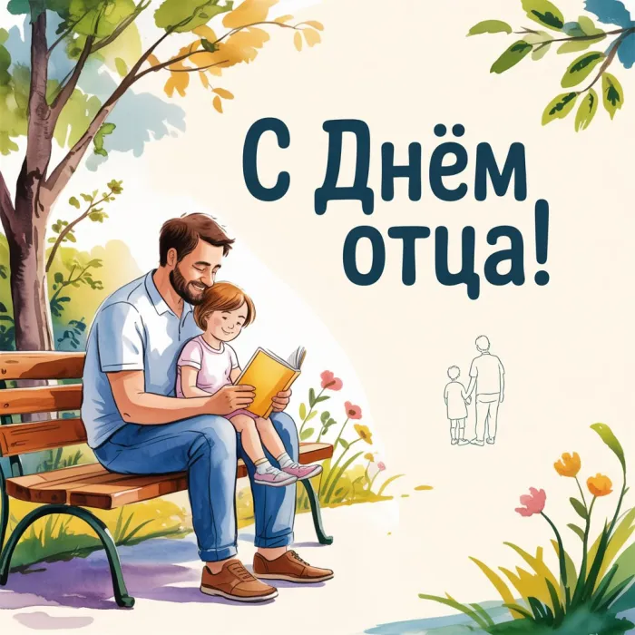 Картинки с Днем отца (165 открыток). Новые картинки с Днем отца