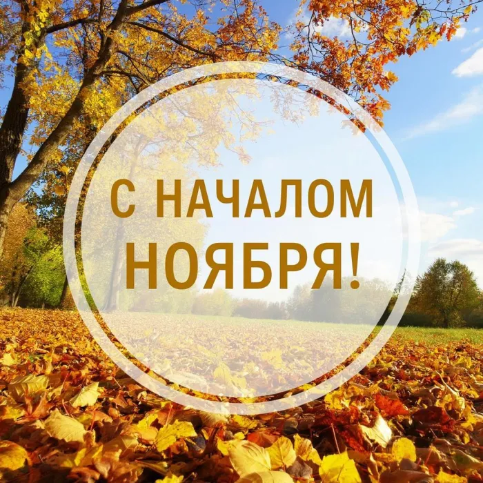 Картинки с первым днем ноября (100 открыток). Оригинальные картинки с началом ноября