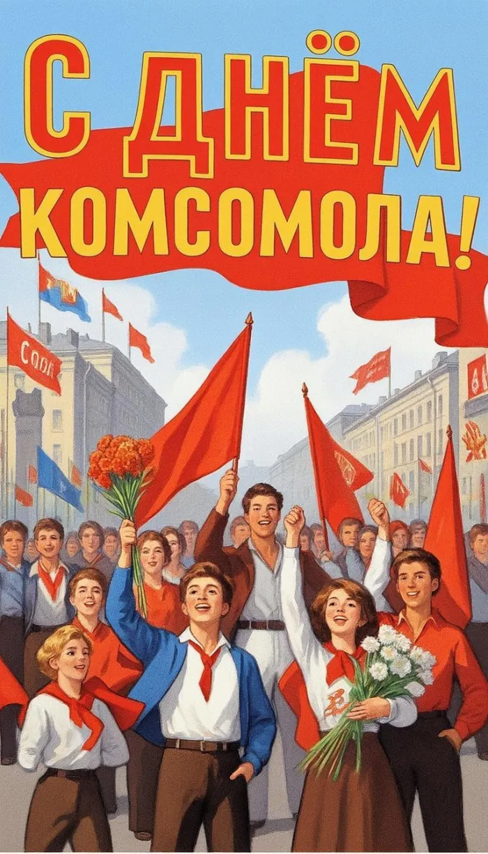 Картинки с Днем комсомола (70 открыток). Новые открытки на День комсомола