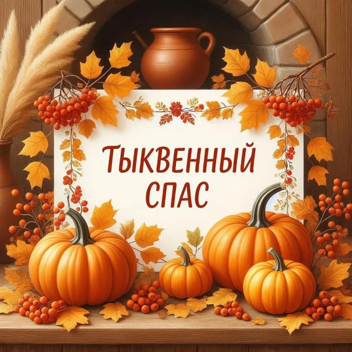 Открытки с Тыквенным Спасом (50 картинок с поздравлениями). Новые открытки с Тыквенным Спасом