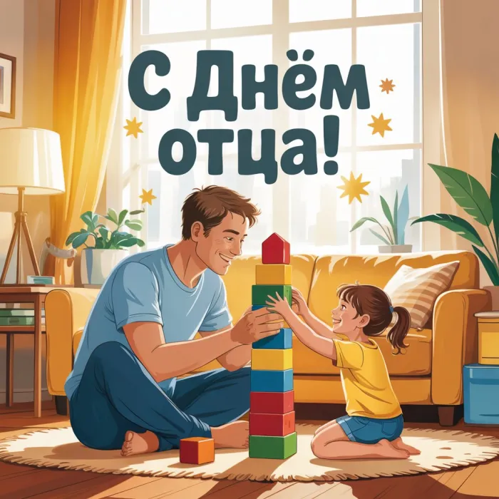 Картинки с Днем отца (165 открыток). Новые картинки с Днем отца