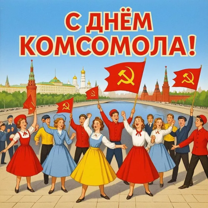 Картинки с Днем комсомола (70 открыток). Новые открытки на День комсомола