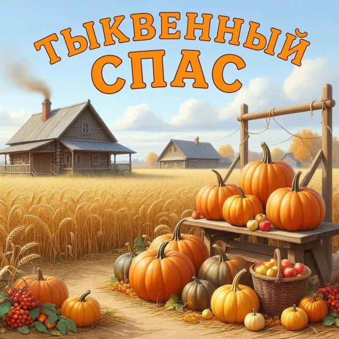 Открытки с Тыквенным Спасом (50 картинок с поздравлениями). Новые открытки с Тыквенным Спасом