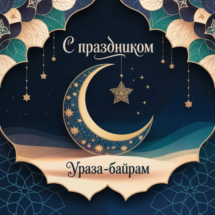 Красивые открытки с праздником Ураза-байрам