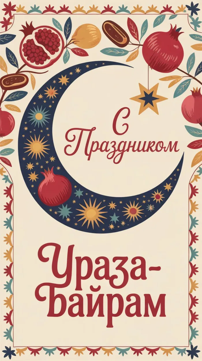 Красивые открытки с праздником Ураза-байрам. Новые открытки на Ураза-байрам
